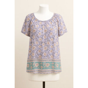 Lauren Conrad Top L Boho Cottagecore Peasant Garden Romantic Soft Surrounding